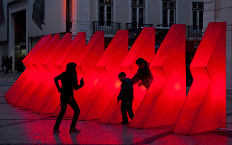Lisbon Christmas Lights by Pedro Sottomayor, José Adrião and ADOC