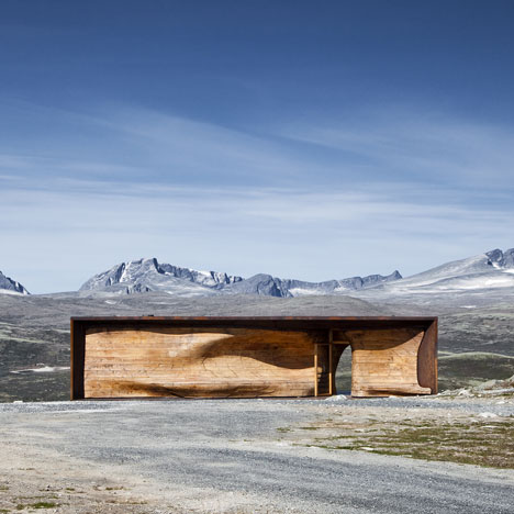Norwegian Wild Reindeer Centre Pavilion by Snohetta
