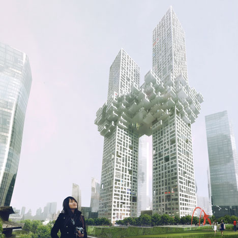 "Exploding" twin towers by MVRDV cause outrage