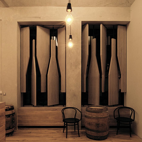 Red Pif Restaurant and Wine Shop by AulÃ­k FiÅ¡er Architekti
