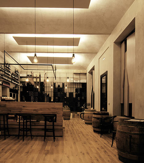 Red Pif Restaurant and Wine Shop by Aulík Fišer Architekti