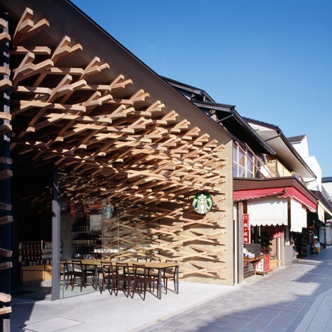 Starbucks Coffee at Dazaifu Dazaifu Tenman-gū by Kengo Kuma and Associates