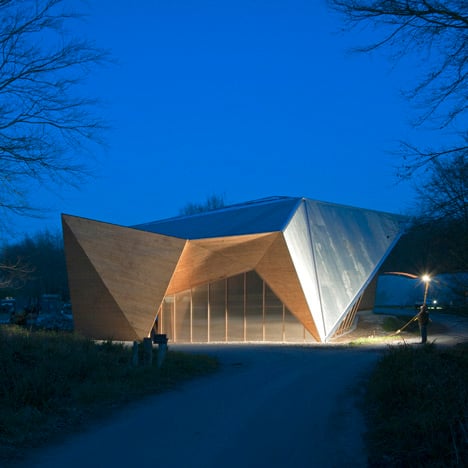 Hooke Park Big Shed by Piers Taylor and AA