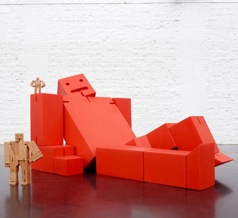 Giant Cubebot by David Weeks for Quinze & Milan and Areaware at MOST