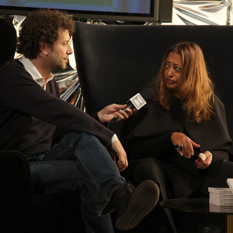 Interview: Zaha Hadid at Dezeen Studio