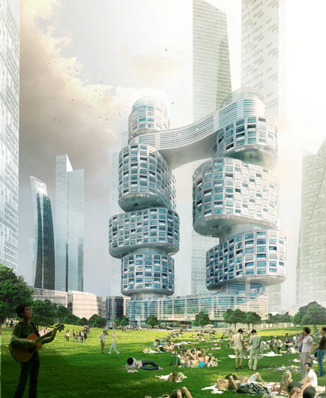 Velo Towers by Asymptote Architecture