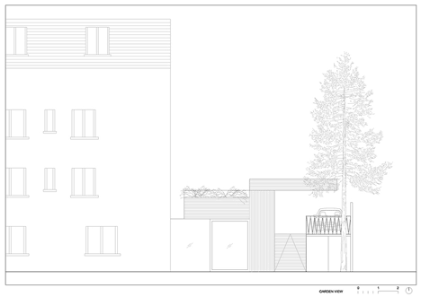 Villa T-Extension by OFIS Arhitekti