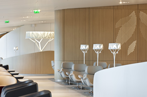 Air France Business Lounge by Noe Duchaufour Lawrance and Brandimage