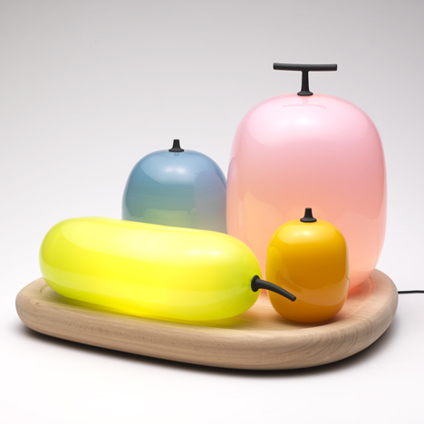 Fruits Table Lamp by Hisakazu Shimizu