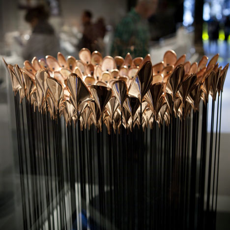 A model of the London 2012 Olympic Cauldron