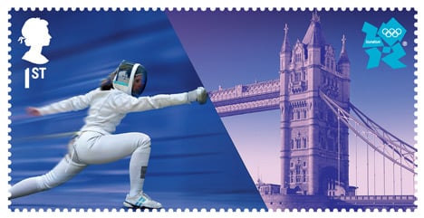 London 2012 stamps by Hat Trick Design