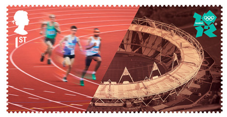 London 2012 stamps by Hat Trick Design