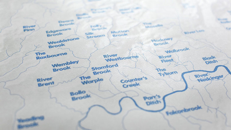 Topographic London posters by Melissa Price at Dezeen Super Store