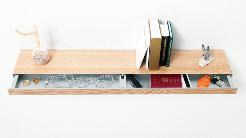 Clopen Shelf With Secret Drawer By, Japanese Style Wall Shelves