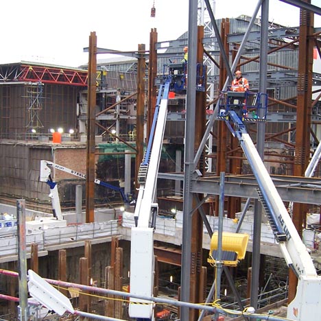 London construction site