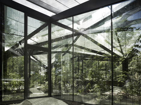 Greenhouse at Grüningen Botanical Garden by Buehrer Wuest Architekten