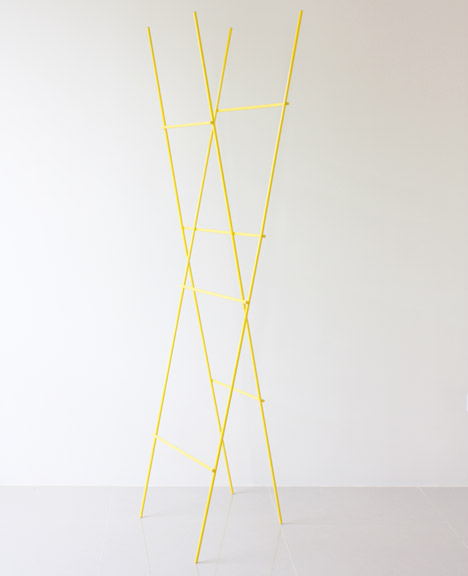 Ladder Coat Rack by Yenwen Tseng