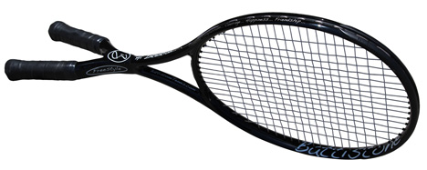 Two-handed tennis racket spotted at US Open