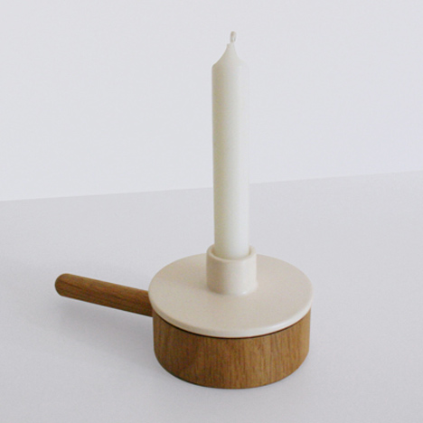 Another Ceramic Candlestick by Marie Dessuant for Another Country