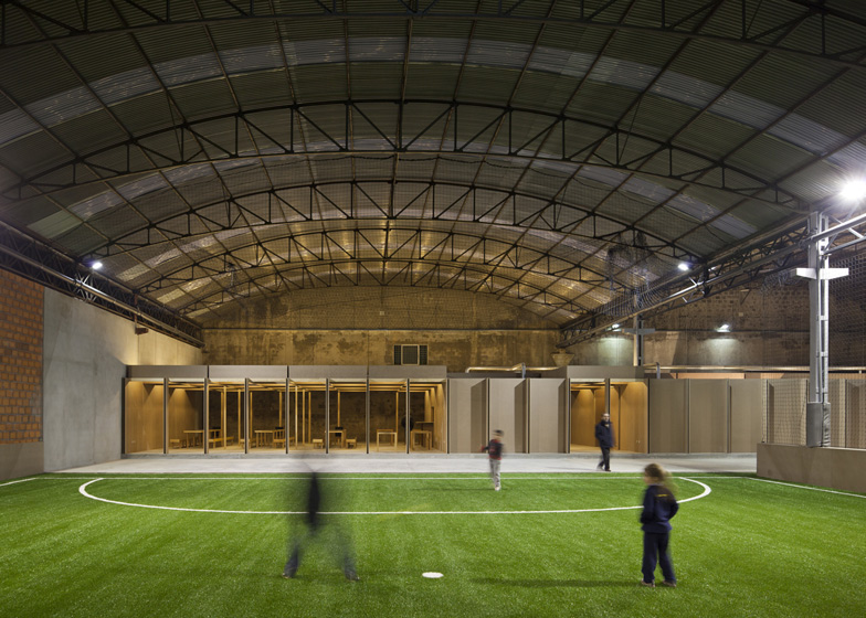 indoor football court