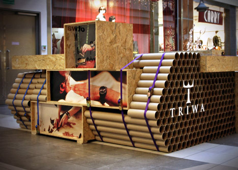 Tube Tank TRIWA pop-up shop by Modelina Architekci