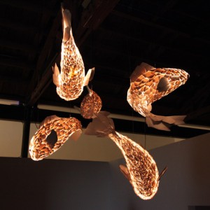 Frank Gehry: Fish Lamps at Gagosian