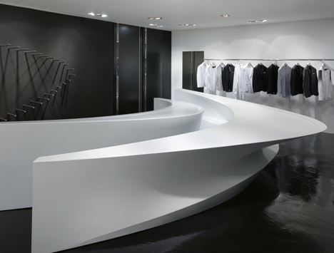 Neil Barrett Shop in Shop by Zaha Hadid Architects