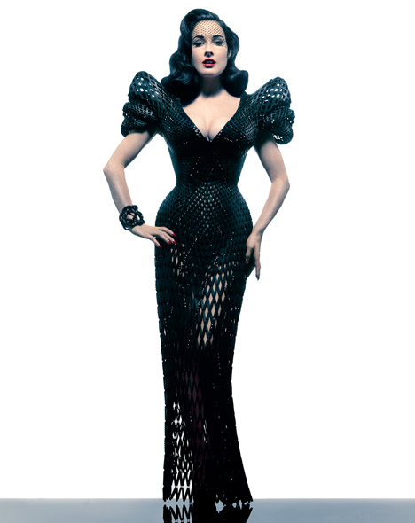 3D-printed dress by Michael Schmidt and Francis Bitonti