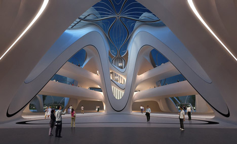 Changsha Meixihu International Culture and Art Centre by Zaha Hadid Architects