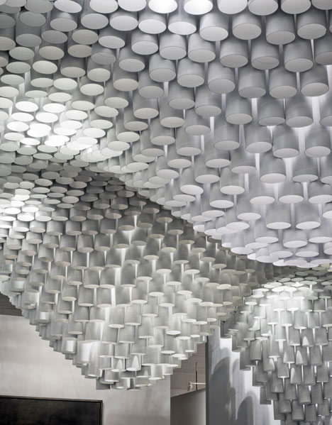 Paper Chandeliers by Cristina Parreño Architecture