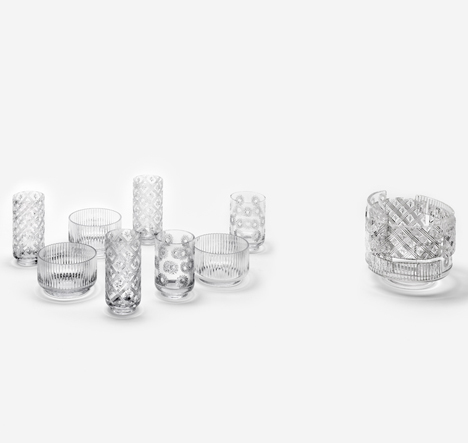 Patchwork Glass Vases by Nendo