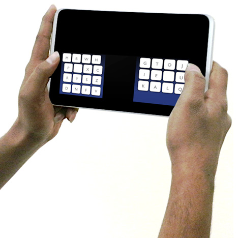 New keyboard layout promises to increase tablet typing speed
