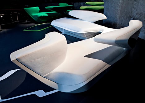 Zephyr Sofa by Zaha Hadid Architects for Cassina Contract