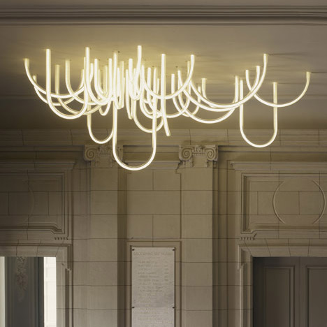 Les Cordes chandelier by Mathieu Lehanneur for Chateau Borely