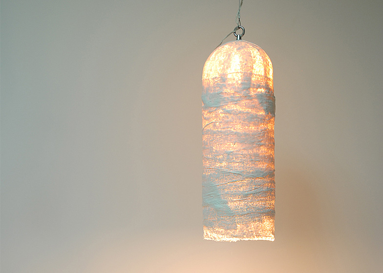 GIBS light made of bandages by Juyoung Kim of Metafaux Design