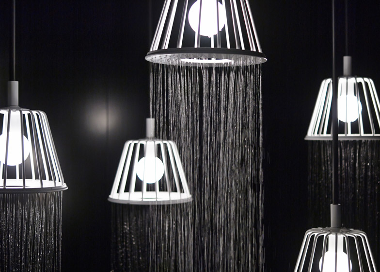 WaterDream shower-lights by Nendo for