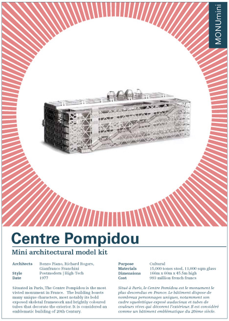 Competition: five Centre Pompidou and Villa Savoye kits to be won