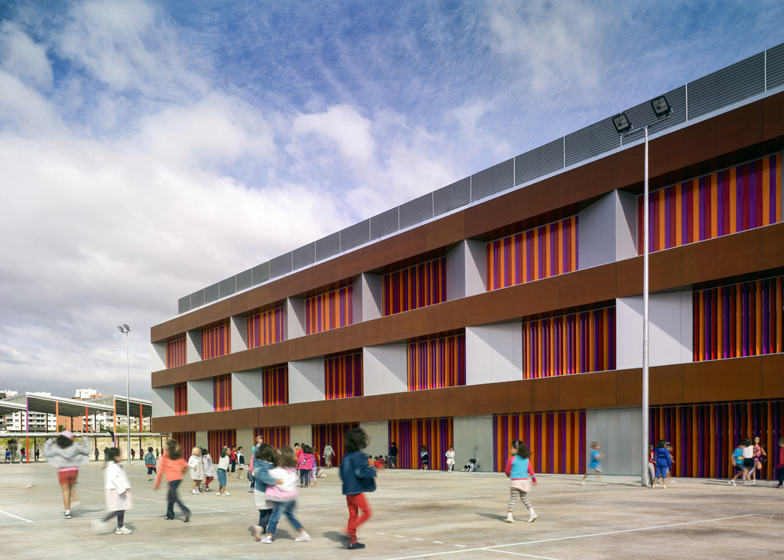Elementary School Building In Spain