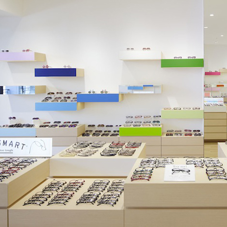 Zoff eyewear shop by Emmanuelle Moureaux
