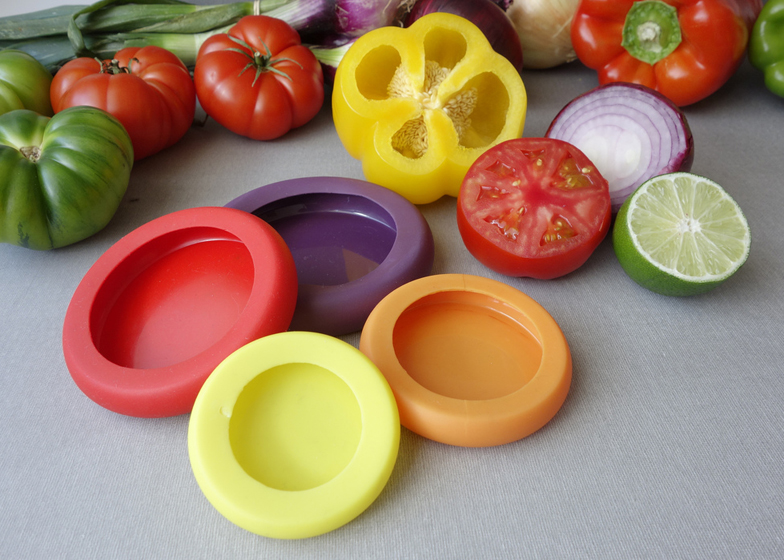 Food Huggers Terracotta Silicone Produce Savers 5 Piece Set by World Market