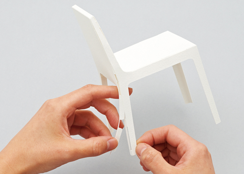 1 5 Scale Paper Chair By Taiji Fujimori
