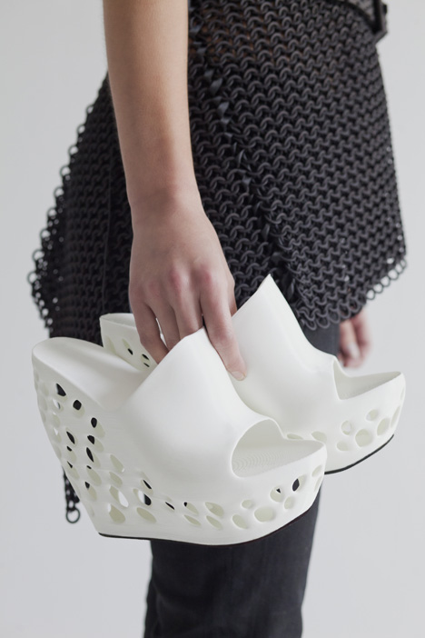 3D printed shoes by Janne Kyttanen for Cubify