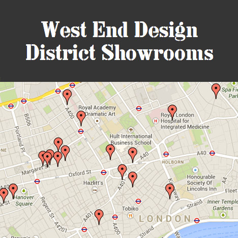 World Design Guide map of West End Design District