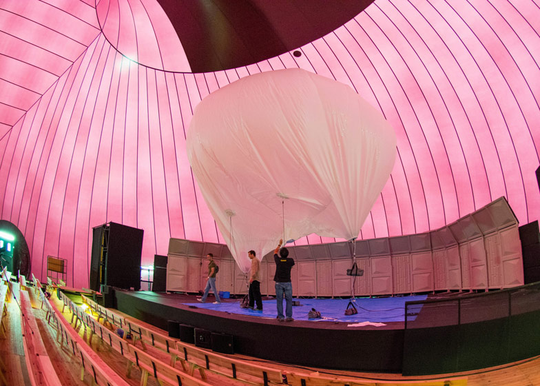 Ark Nova inflatable concert hall by Arata Isozaki and Anish Kapoor
