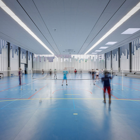 Gymnasium and Town Hall esplanade by LAN Architecture