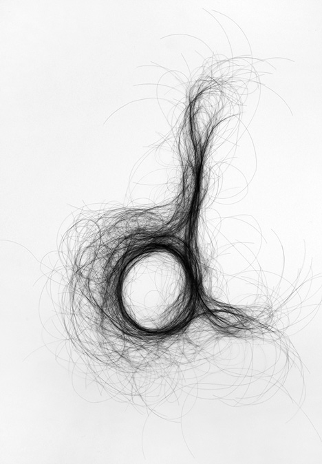 Hair Typography by Monique Goossens