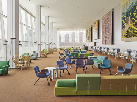United Nations North Delegates Lounge by Hella Jongerius and Rem Koolhaas