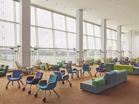 United Nations North Delegates Lounge by Hella Jongerius and Rem Koolhaas