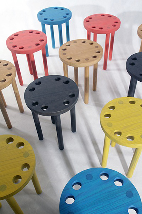 Poke Stool by Kyuhyung Cho for Innermost