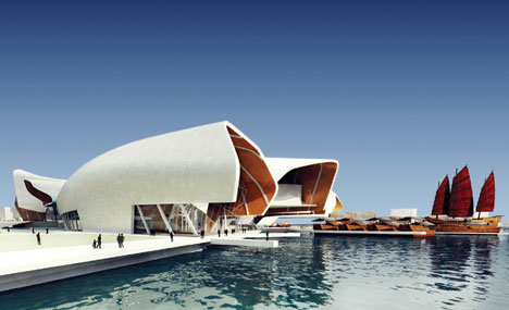 National Maritime Museum of China by Cox Rayner Architects